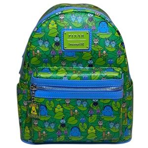 Loungefly Disney Pixar It's A Bug's Life NWT Limited Edition Mini Backpack Blue